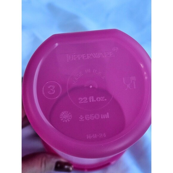 TUPPERWARE New MODULAR MATES 2 PIECES ROUND Containers PINK - Picture 3 of 6